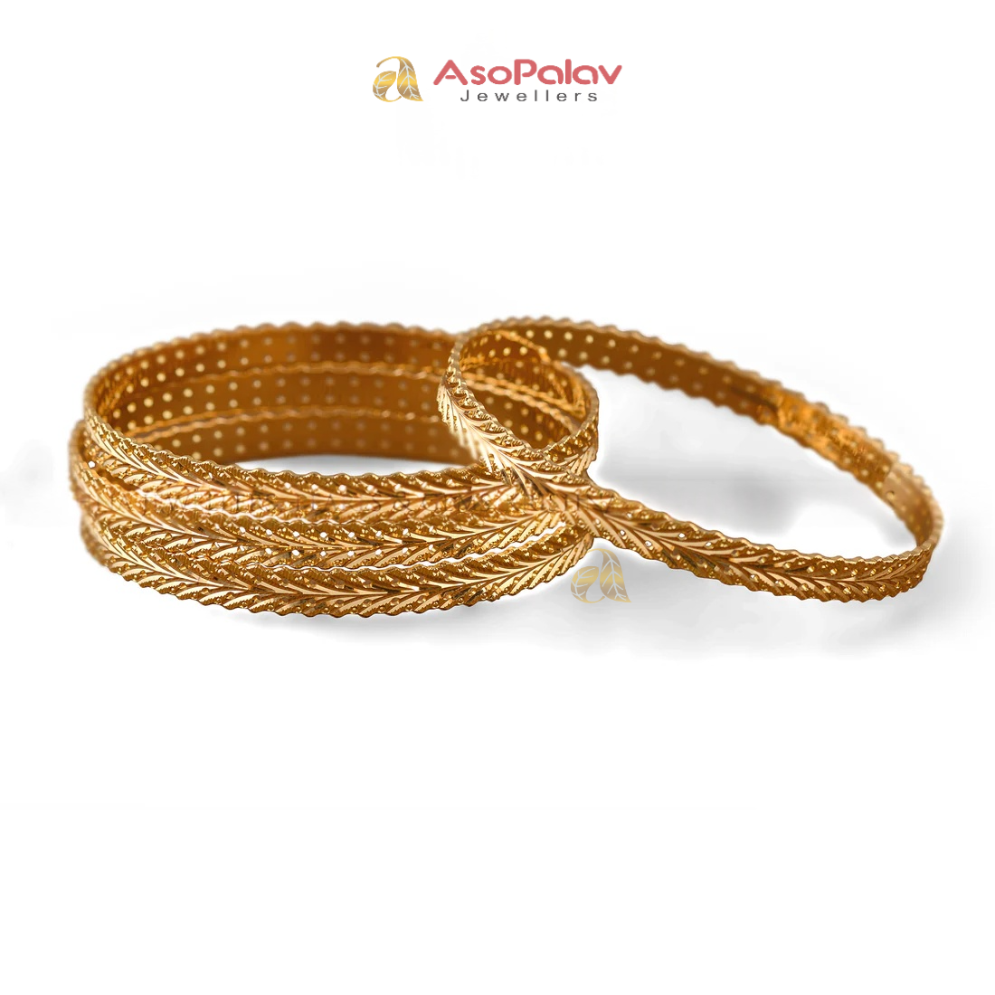 22K Contemporary Gold Bangles for Daily & Occasion Wear